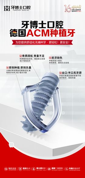 德国ACM种植牙海报