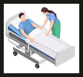 手绘医疗人物护素材