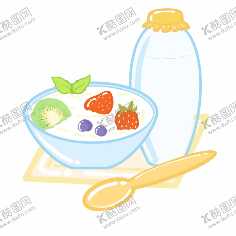 编号：51457906260919234675【酷图网】源文件下载-卡通酸奶
