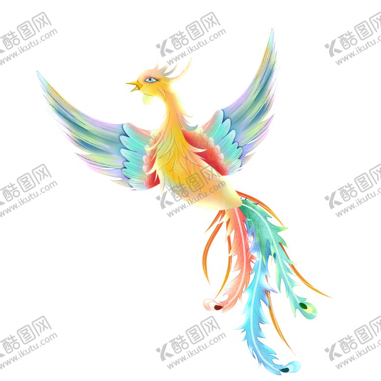 编号：73156405061354256371【酷图网】源文件下载-国潮凤凰插画