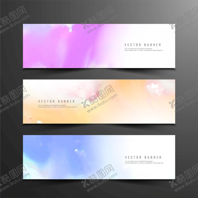 编号：27311611020914543491【酷图网】源文件下载-梦幻渐变色彩横幅设计