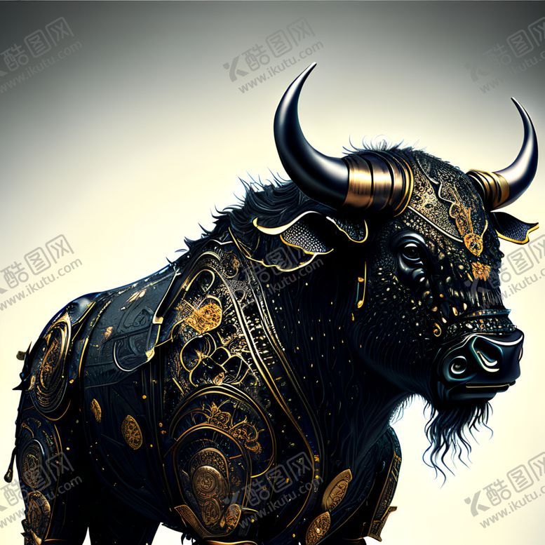 编号：32176701251453349322【酷图网】源文件下载-机甲十二生肖牛