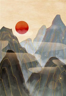 中国风山水