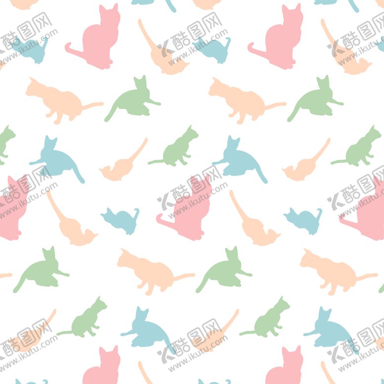 编号：90061910151355315133【酷图网】源文件下载-卡通猫印花