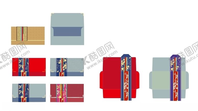 编号：24304511010148498723【酷图网】源文件下载-红包利是封展开图