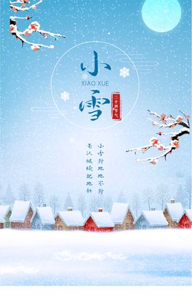 小雪冬季雪景