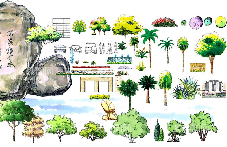 编号：98359711172011219444【酷图网】源文件下载-园林景观展板素材