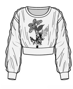 服装款式V领大衣外套