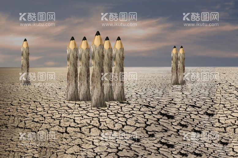 编号：23546603171649261120【酷图网】源文件下载-干枯的大地装饰画壁画