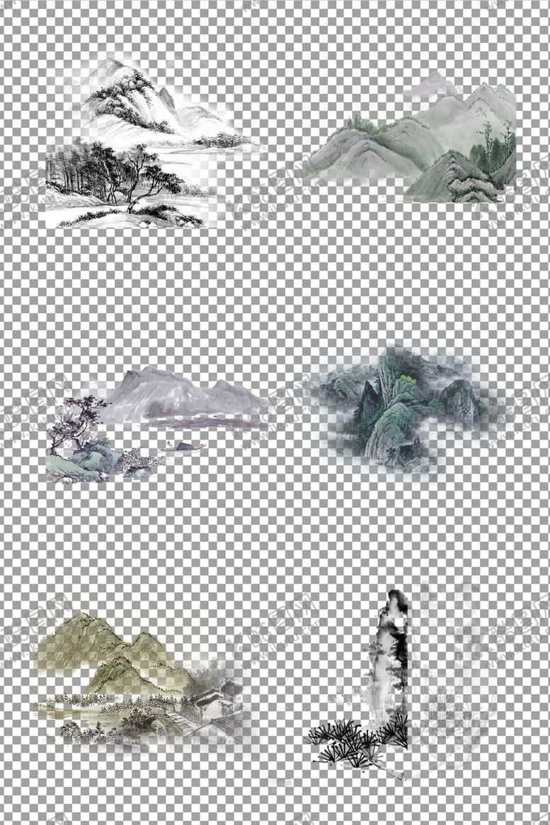 编号：61680406232027116824【酷图网】源文件下载-水墨山水