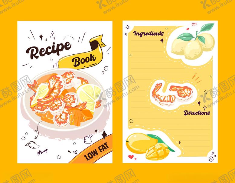 编号：34732709271943049785【酷图网】源文件下载-橙子食谱卡片设计