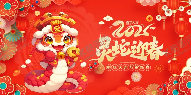 编号：20403812100614074103【酷图网】源文件下载-蛇年展板