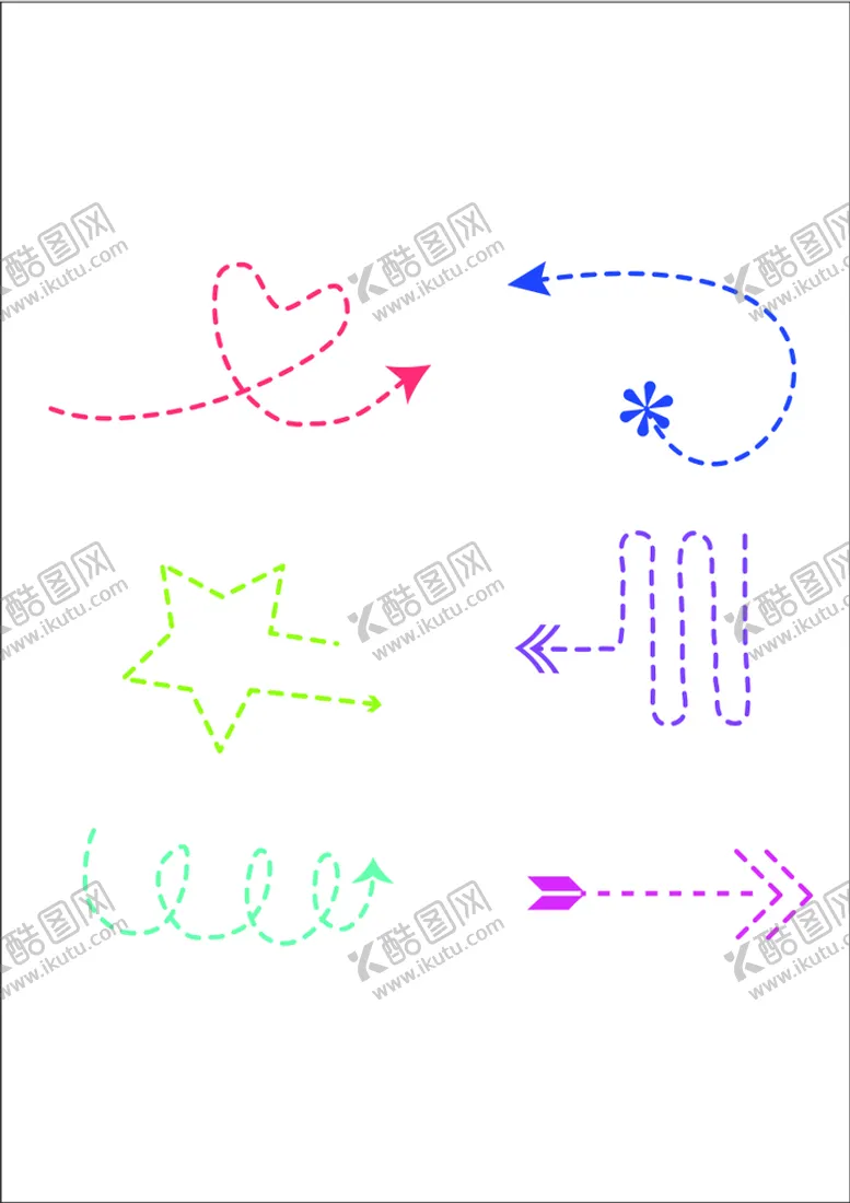 编号：98844412111637026614【酷图网】源文件下载-虚线箭头