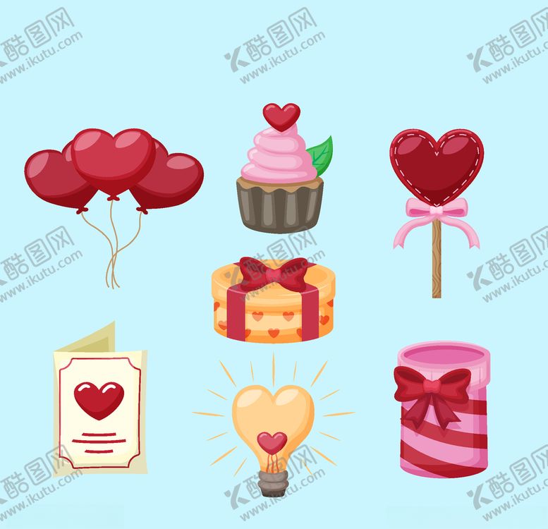 编号：22873306240142253018【酷图网】源文件下载-浪漫情人节元素
