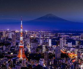 日本东京梦幻夜景