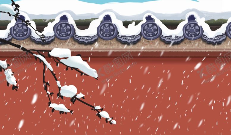 编号：15783209221555456707【酷图网】源文件下载-传统建筑墙檐屋檐插画背景