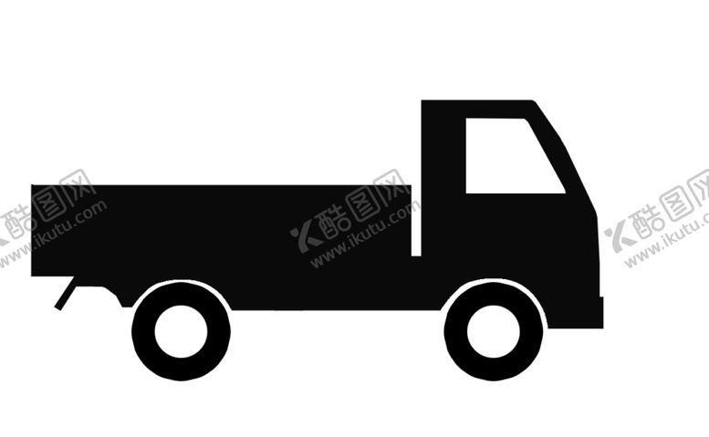 编号：64242509240317499615【酷图网】源文件下载-货车剪影psd矢量图
