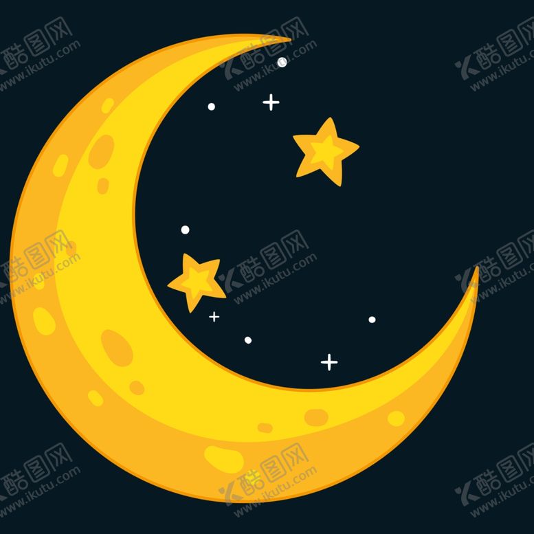 编号：60452302040317549811【酷图网】源文件下载-月亮星星