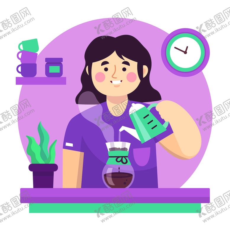 编号：87140310100948058430【酷图网】源文件下载-煮咖啡