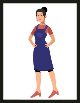 手绘女孩女人漂亮优雅美