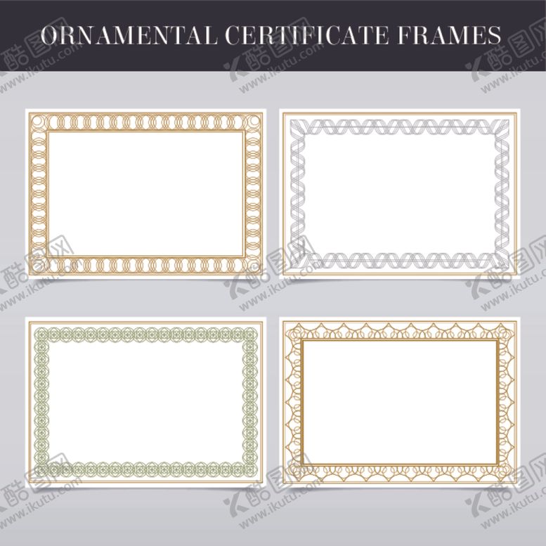 编号：39395110090511322019【酷图网】源文件下载-古典花纹边框