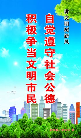 共建文明城市   争当文明市民