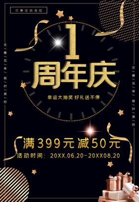 编号：47538009242021261253【酷图网】源文件下载-1周年生日海报