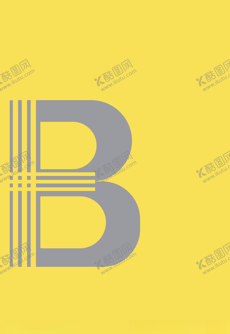 编号：39459210241304241837【酷图网】源文件下载-创意单字母B设计
