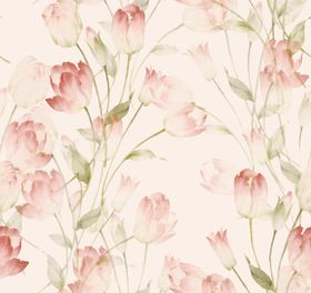 粉色花卉水彩图案背景