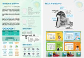儿童教育宣传彩页展示