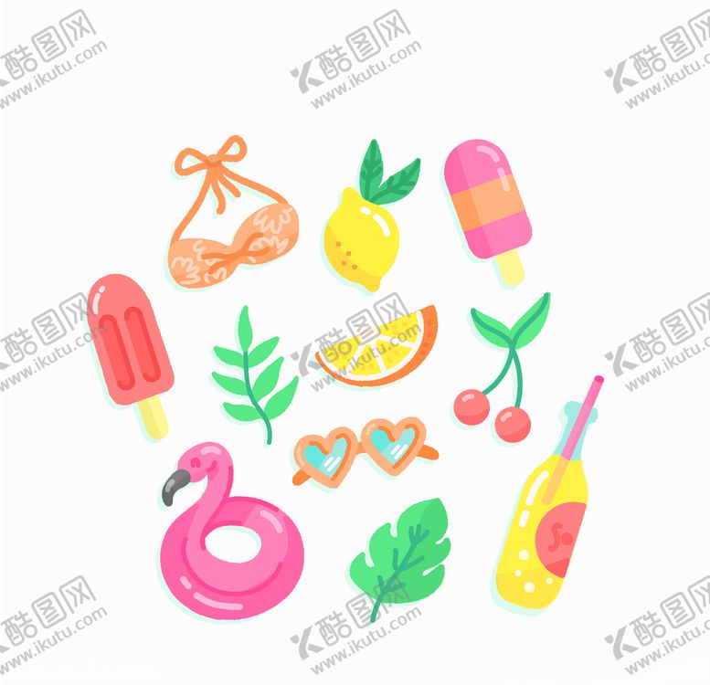 编号：38032306151219576933【酷图网】源文件下载-夏日元素