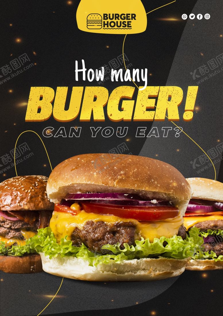 编号：26398709260230276593【酷图网】源文件下载-汉堡海报
