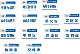 医疗器械区 医院区域牌