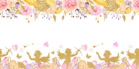 水彩温馨插画图案