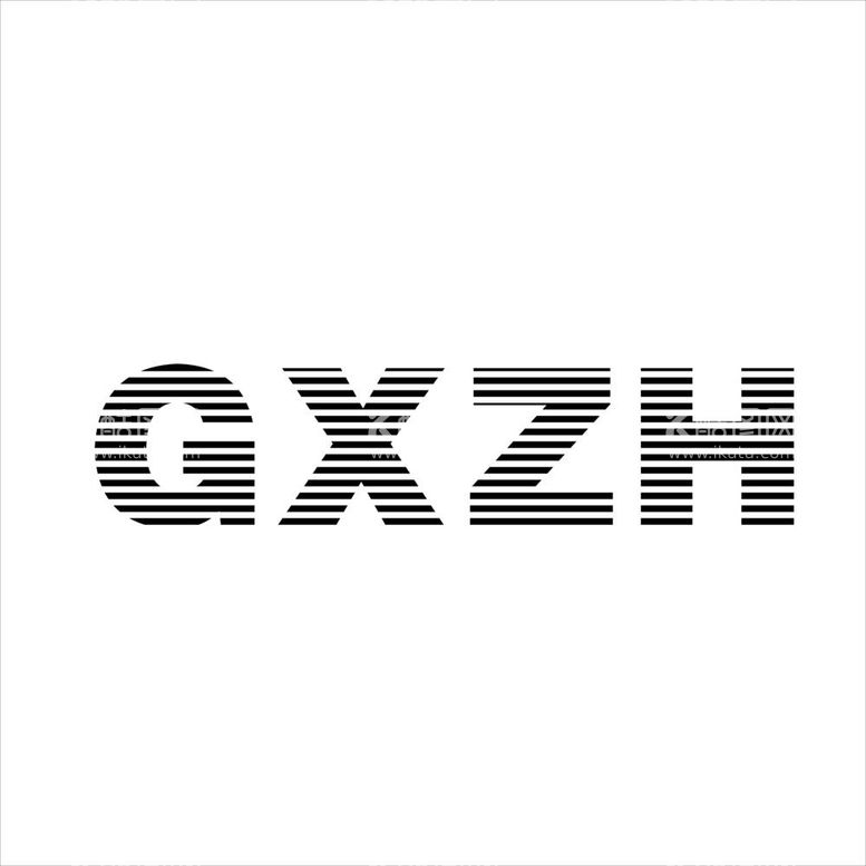 编号：47478412021622238003【酷图网】源文件下载-GXZH线条logo设计