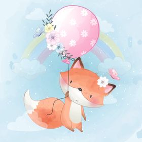 温馨浪漫儿童插画