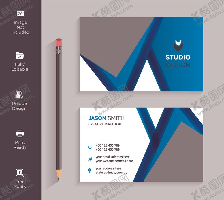 编号：98727110111506344744【酷图网】源文件下载-个性名片