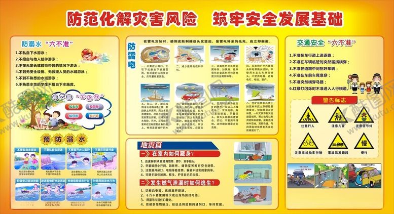 编号：97934812012004593480【酷图网】源文件下载-校园安全板报