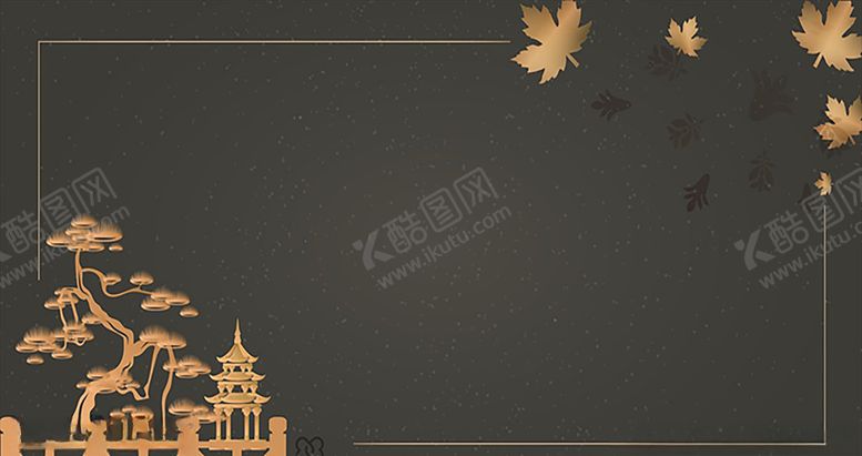编号：16636605042049134305【酷图网】源文件下载-中国风高端奢华房地产仙鹤展板