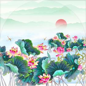 荷叶荷花