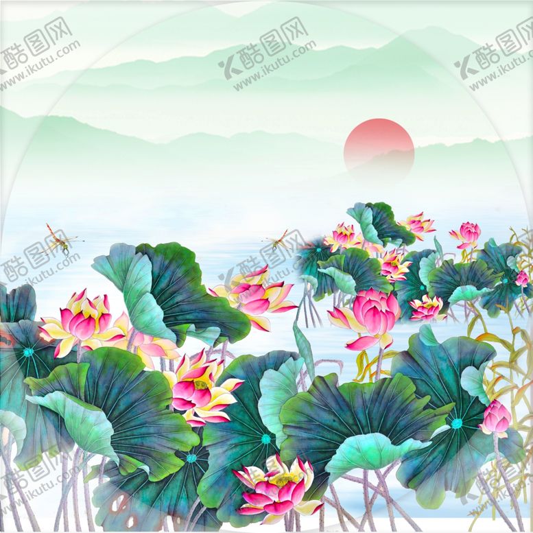 编号：66684906162123078432【酷图网】源文件下载-荷叶荷花