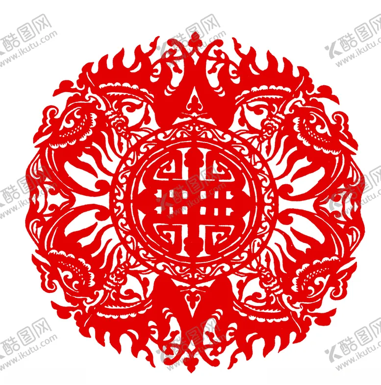 编号：12185211301338529546【酷图网】源文件下载-窗花剪纸
