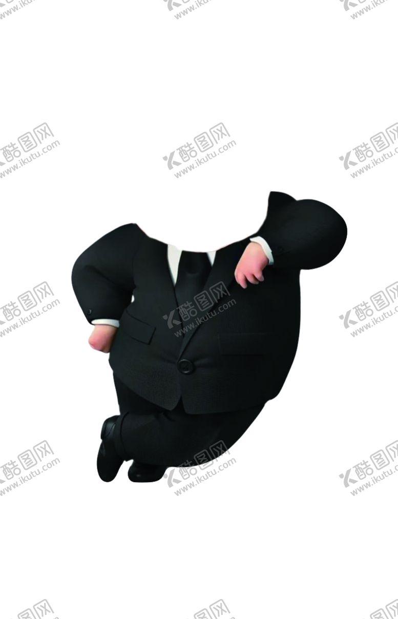 编号：49778103012120586218【酷图网】源文件下载-老板西服人物立牌