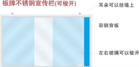 不锈钢宣传栏