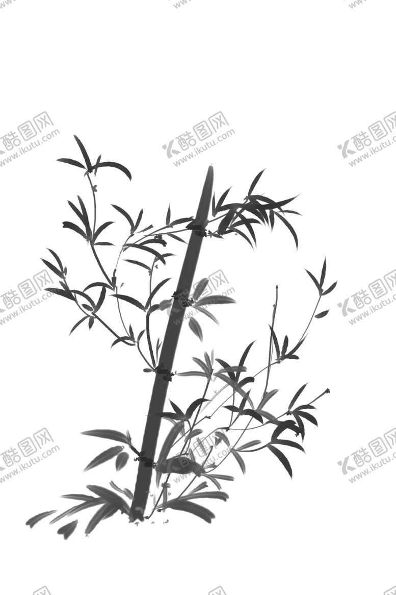 编号：20143910271520555816【酷图网】源文件下载-水墨竹子