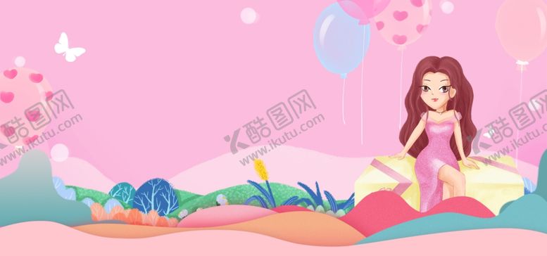 编号：45070707050229267702【酷图网】源文件下载-妇女节背景