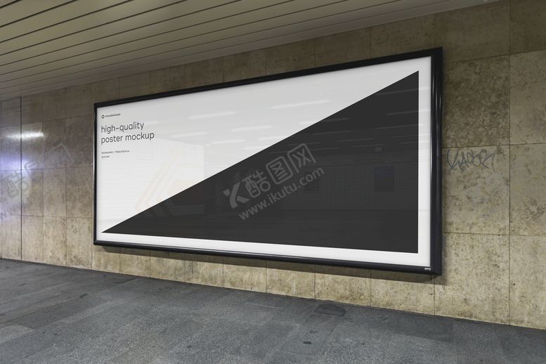 编号：50982410010808560329【酷图网】源文件下载-地铁墙体海报展览样机