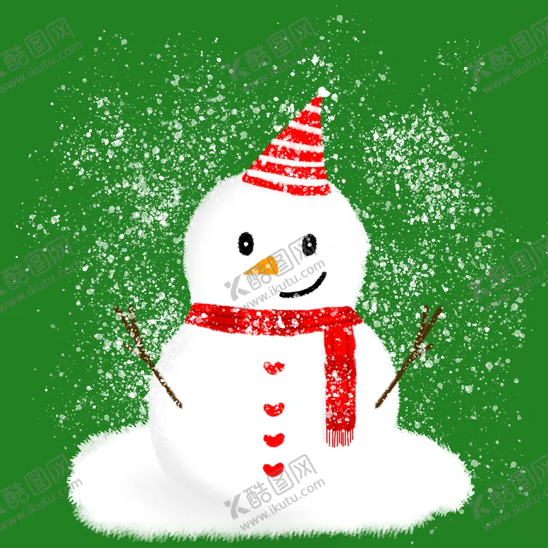 编号：80476510040415356498【酷图网】源文件下载-可爱绿色圣诞雪人