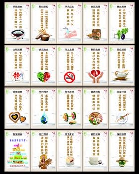 食堂餐厅文化墙标语
