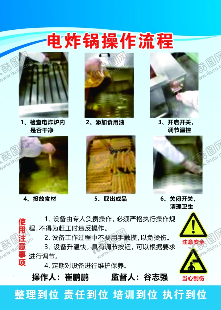 编号：39230502210304049933【酷图网】源文件下载-电炸锅操作流程